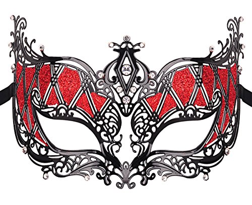 Masquerade Mask Metal Venetian Pretty Party Evening Prom Mask