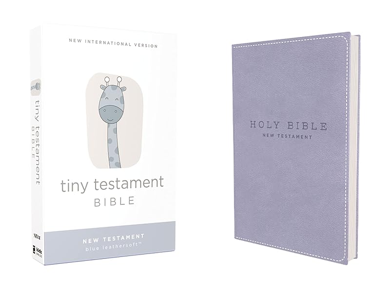 NIV, Tiny Testament Bible, New Testament, Leathersoft, Blue, Comfort Print by Zondervan