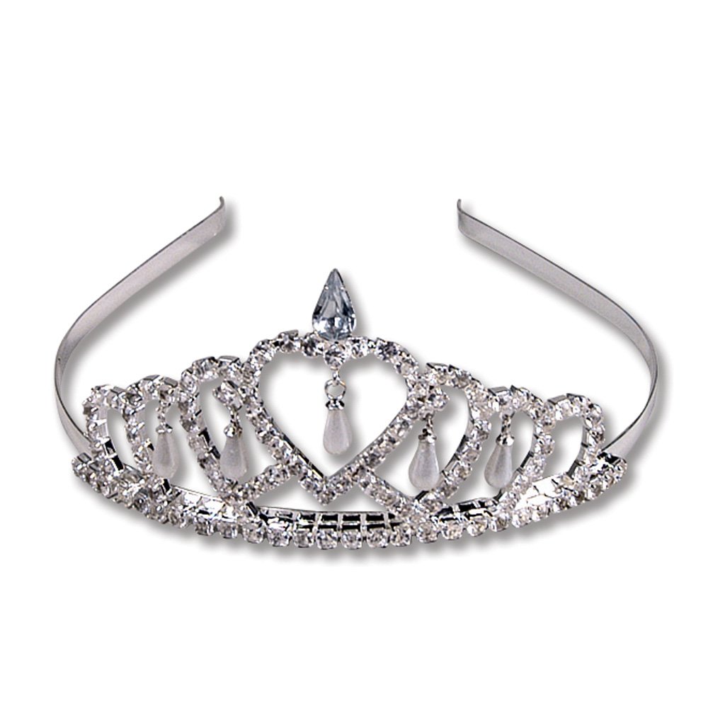 

Rhinestone Two Heart Princess Tiara