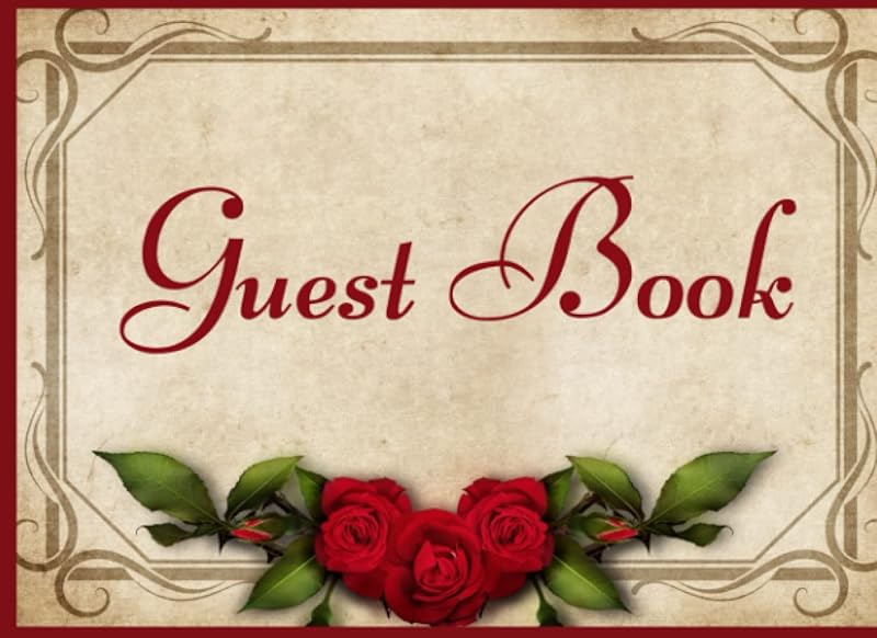 A simple Wedding Guest Book to sign in with entry for 150 Name Address - Thoughts & Wishes - 8.25 x 6 Paperback by Terry Dove