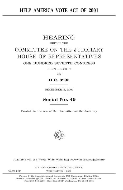 Help America Vote Act of 2001 by United States