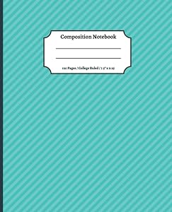 Composition Notebook | College Ruled Notebook: 120 Pages Aesthetic Notebook | Cute Composition Notebooks College Ruled (Medium Ruled, 7.1 mm spacing) | School Supplies