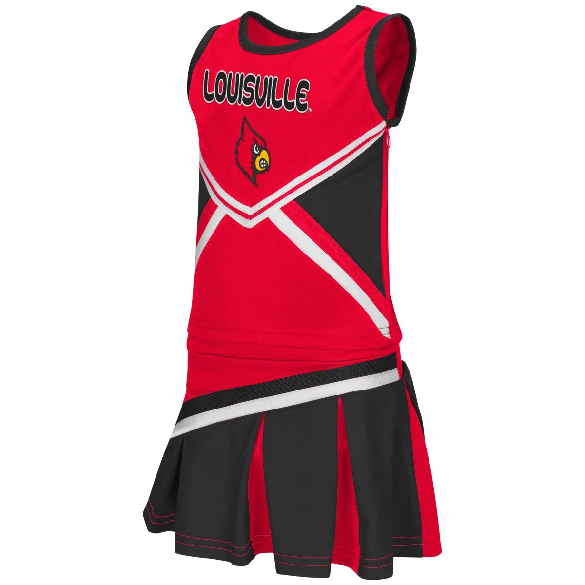 

Louisville Cardinals NCAA Toddler "Shout" Cheerleader 2 Piece Outfit Set