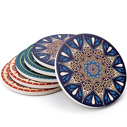 Algopix Similar Product 3 - Teocera Drink Coasters Mats  Moisture