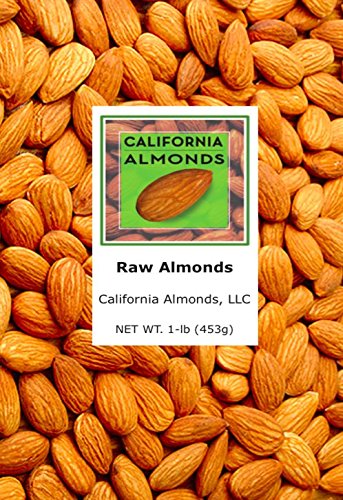 Raw Almonds from California - 10 (1 Lb) Resealable Packages