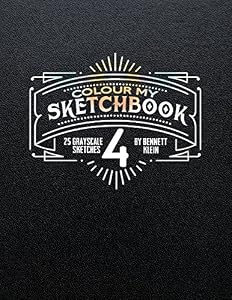 Colour My SketchBook 4: GreyScale Colouring Book