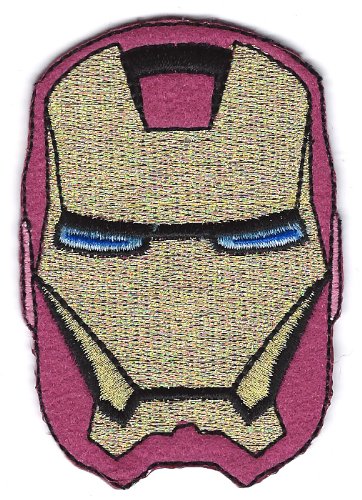 IRON MAN superhero Embroidered Iron On / Sew On Patch ~ Ironman w mask