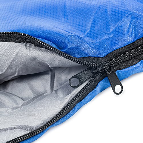 Sleeping Bag - Envelope Lightweight Portable, Waterproof, Comfort With Compression Sack - Great For 4 Season Traveling, Camping, Hiking, & Outdoor Activities. (SINGLE) - Image 5