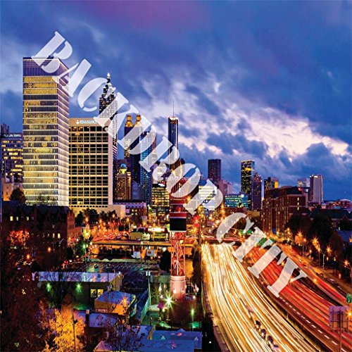 Algopix Similar Product 18 - 10x10 Club Atlanta Skyline Background