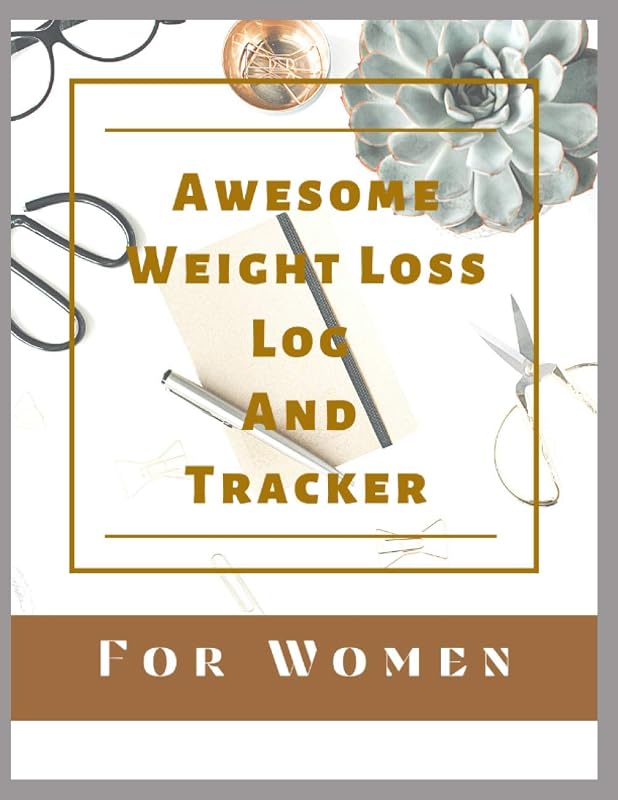 Awesome Weight Loss Log And Tracker For Women: Brown Gold Green - Modern Abstract Stylish - Contemporary, Nifty, Abstract, Modern, Contemporary Trendy, Snazzy, Vogue, Spiffy by Yaakov O