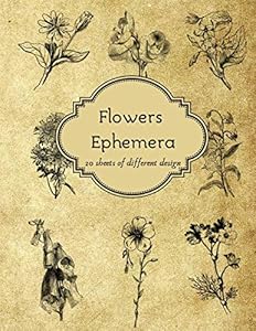 Botanical Ephemera Scrapbook Paper: Scrapbook Paper ,Vintage Ephemera 20 sheets ready to cut for DIY cards, junk journals ,scrapbooking and other paper crafts by Good Vibes