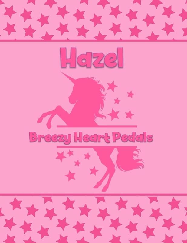 Hazel Breezy Heart Petals: Personalized Draw & Write Book with Her Unicorn Name | Word/Vocabulary List Included for Story Writing by What's in a Name Factory