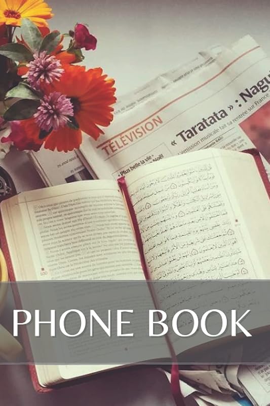 Phone Book: PHB-69-EN-029 - Telephone Book with Alphabet index (names and numbers : Phone/Mobile) by Eleumedia Phonebook