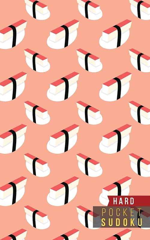 Pocket Sudoku Hard: 158 Hard Sudoku Puzzles with Solutions | Pocket Sudoku Puzzle Books | Large Print Sudoku Puzzle Books For Adults | Sudoku For Seniors | Travel Size | Japanese Sushi by Sudoku Kingdom