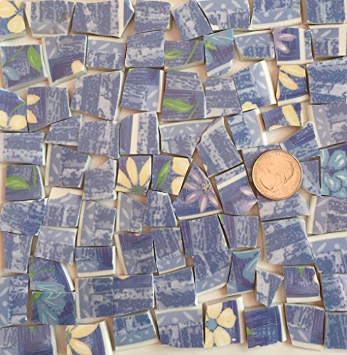 Algopix Similar Product 19 - Mosaic Art and Craft Supply Blue White