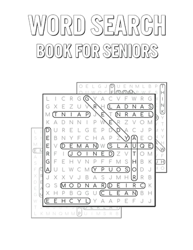 Word Search Book For Seniors: Fun Puzzles for Grandma & Grandpa by Bernstein