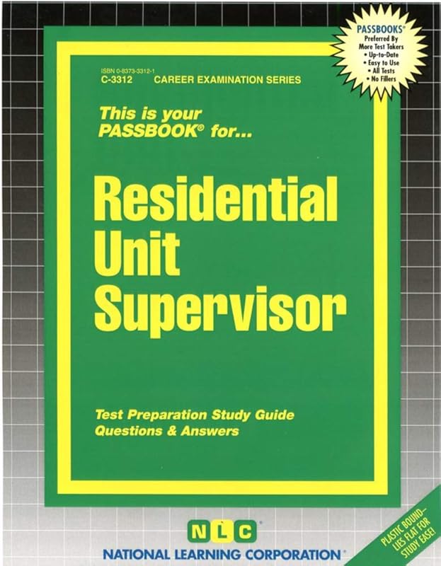 Residential Unit Supervisor(Passbooks) (Career Examination Series) by National Learning Corporation