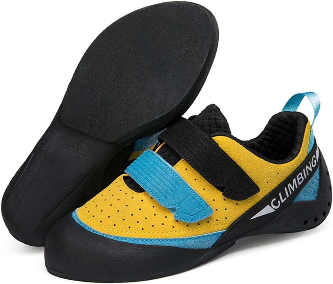Kids Teenagers Beginner Rock Climbing Shoes For Sport & Gym, Ladies Lightweight Breathable Mesh Indoor Bouldering Shoes_vogvips.com