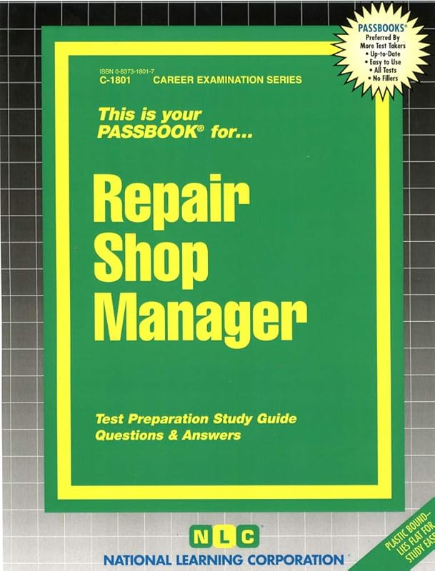 Repair Shop Manager (Career Examination Series) by National Learning Corporation