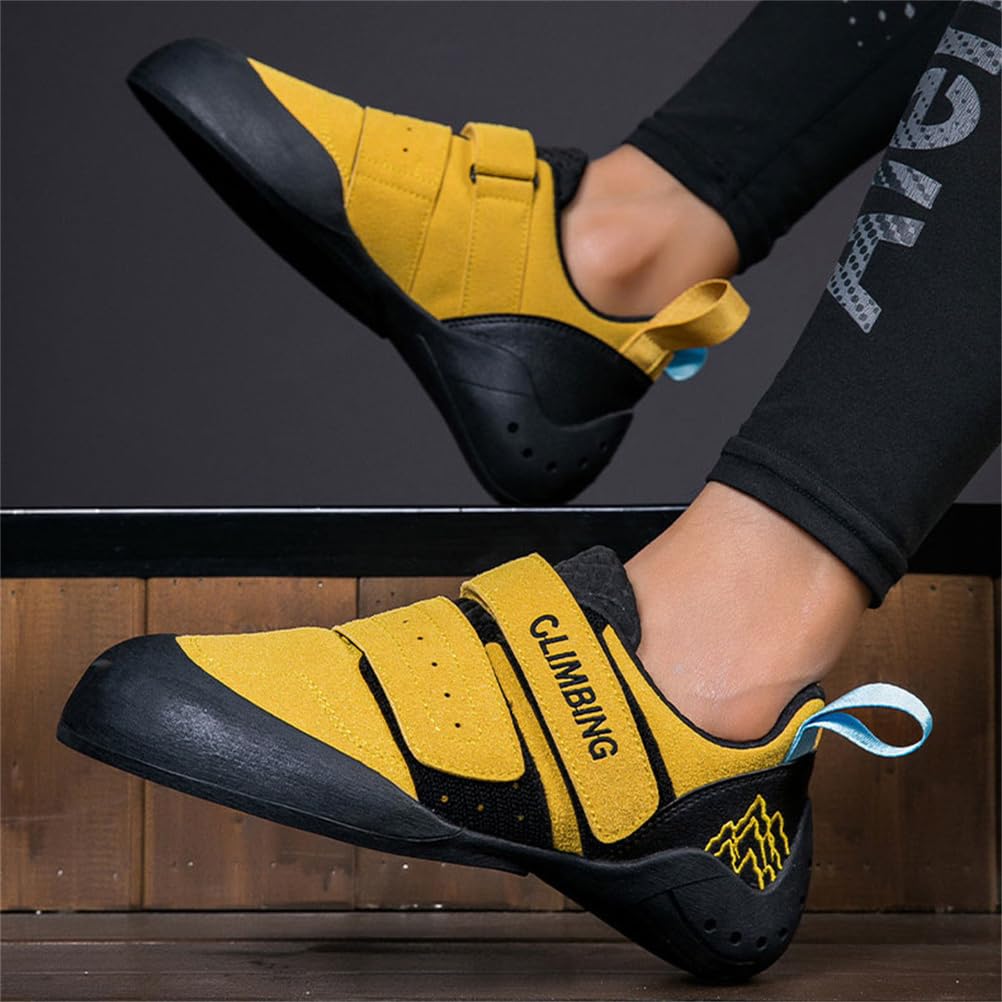 Mens Womens Youth Rock Climbing Shoes Slip On Bouldering Gym Sports Trainers Lightweight Professional Beginners Climbing Sneakers_vogvips.com