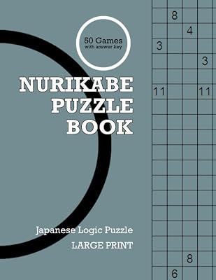 Nurikabe Puzzle Book: Japanese Logic Puzzle Games