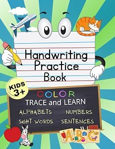 Color, Trace and Learn: Handwriting Practice Book for Kids by Amazing Kiddoz