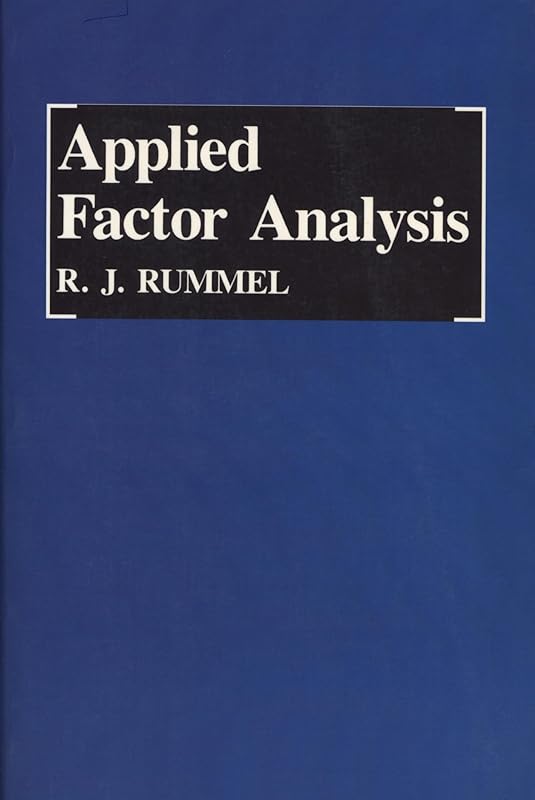 Applied Factor Analysis by Rudolf J. Rummel