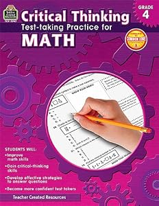Critical Thinking: Test-taking Practice for Math Grade 4 by Sandra Cook 				  						  					 		 			  					  		                  	                   		                  			,