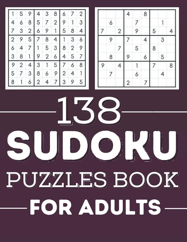 Sudoku Puzzles Book for Adults: 138 Sudoku Puzzles For Adults by Deeasy Books