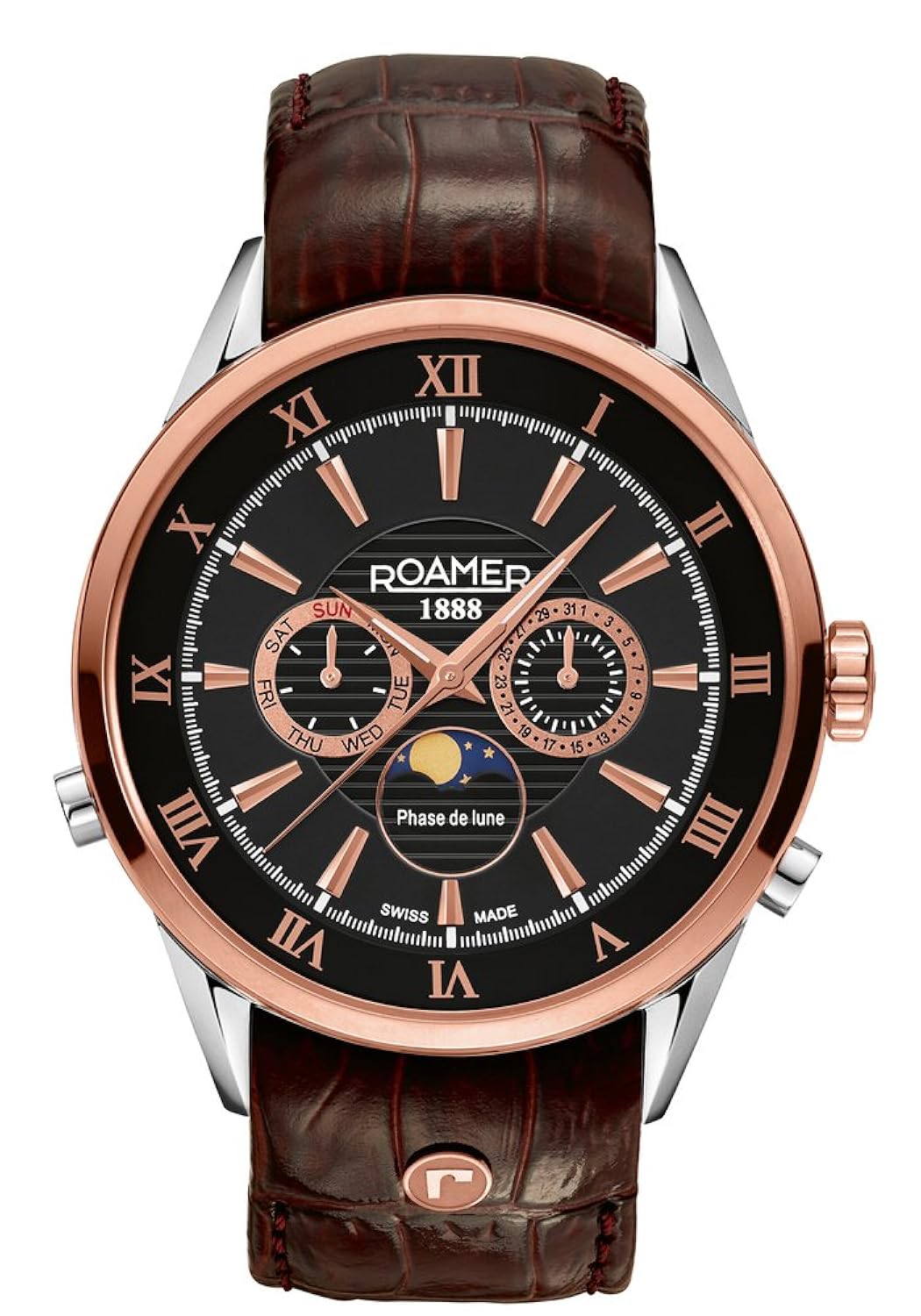 roamer of switzerland herren-armbanduhr superior moo