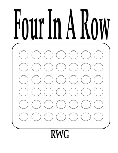 Four In A Row: 50 Pages 8.5 X 11