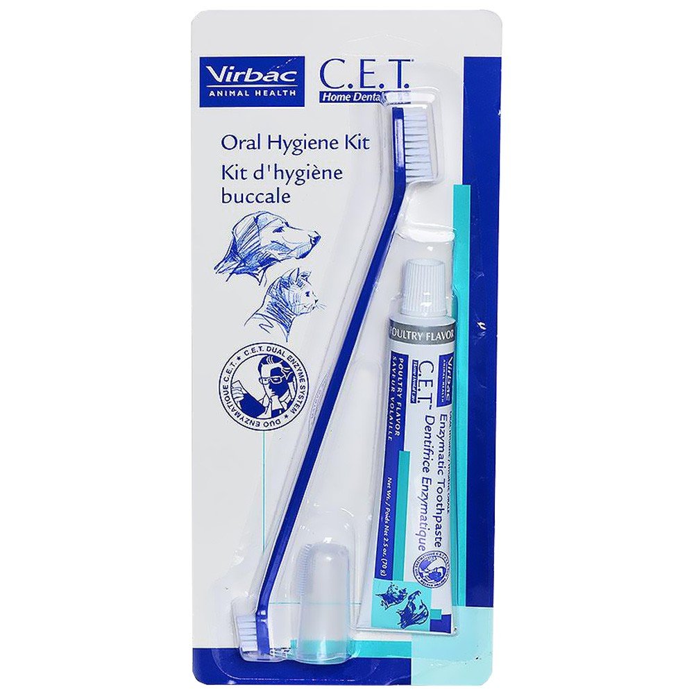 

C.E.T. Duel-End Toothbrush, Fingerbrush & Enzymatic Toothpaste Oral Hygiene Kit