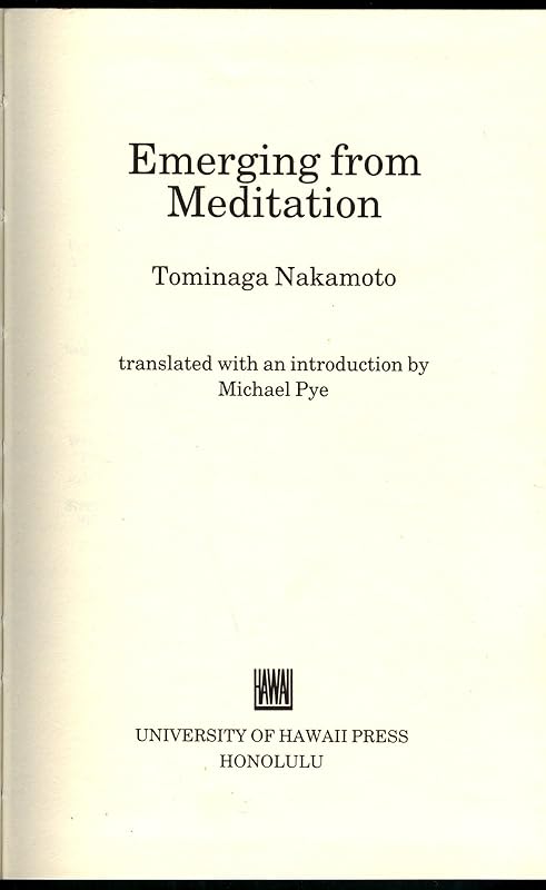 Emerging from Meditation by Nakamoto Tominaga