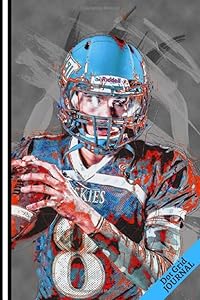 DOT GRID JOURNAL: American Football Graphic Prints, 6" x 9", 116 Pages, Creative Gift for Athletes, Boys, Kids, Men, Artists, Teachers, Coaches, Students