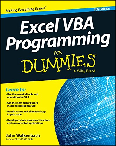 Excel VBA Programming For Dummies by John Walkenbach