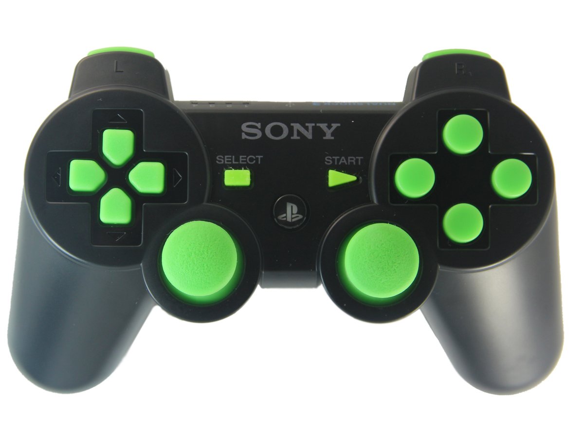 

Playstation 3 Black/green Rapid Fire Modded Controller 30 MODE for COD Ghosts Black Ops 2 Cod Mw3 Sniper Breath Jump Shot Jitter Quick Scope Auto Aim