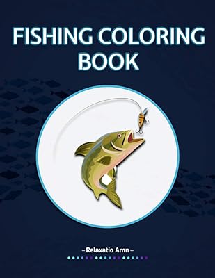 Fishing Coloring Book: Detailed Fishing Designs For Relaxation and Stress Relief for adults