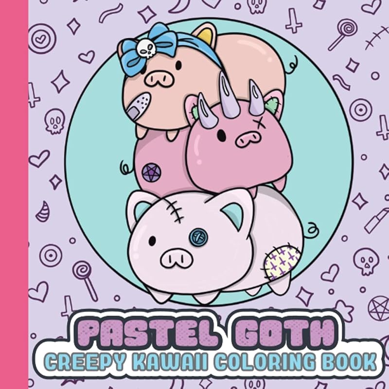 Pastel Goth: Creepy Kawaii Coloring Book by Mrs. Mauve