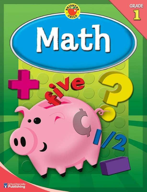 Math, Grade 1 (Brighter Child Workbooks) by Brighter Child