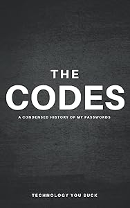 The CODES A condensed History of my passwords: Password book log for Men that can't remember their passwords. by Amber Harder