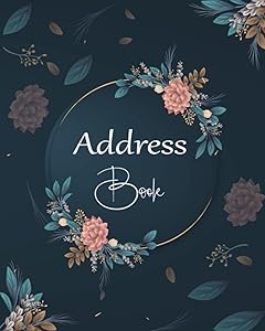 Address Book: Large Print Address Book with Tabs, More than 300 Entry Spaces! Pretty Floral design by Nova Address Books