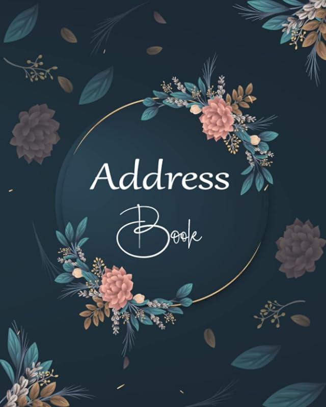 Address Book: Large Print Address Book with Tabs, More than 300 Entry Spaces! Pretty Floral design by Nova Address Books