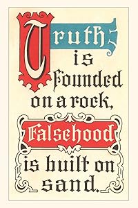 Vintage Journal Truth is Founded on a Rock (Pocket Sized - Found Image Press Journals)