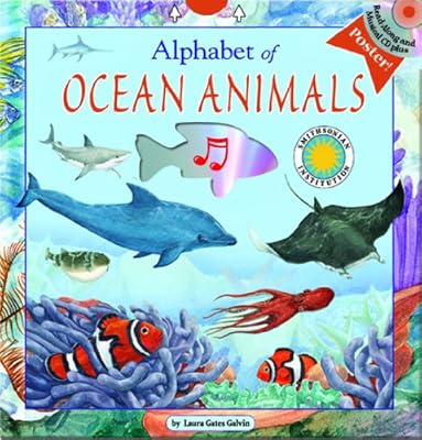 Alphabet of Ocean Animals - A Smithsonian Alphabet Book (with audiobook CD and poster)