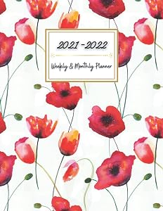 2021-2022 Planner - Weekly & Monthly Planner 2021-2022 - Sep 2021 - Jul 2022, 8.5" x 11" (Paperland Bloom Planners)
