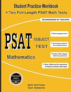 PSAT Subject Test Mathematics: Student Practice Workbook + Two Full-Length PSAT Math Tests by Michael Smith