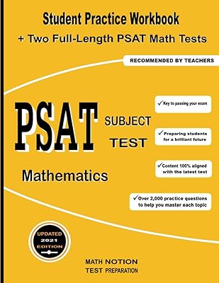 PSAT Subject Test Mathematics: Student Practice Workbook + Two Full-Length PSAT Math Tests