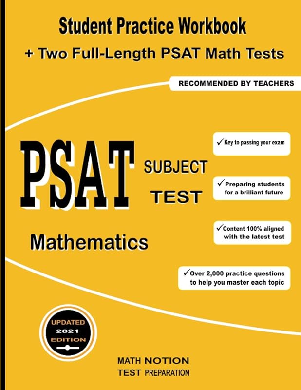 PSAT Subject Test Mathematics: Student Practice Workbook + Two Full-Length PSAT Math Tests by Michael Smith