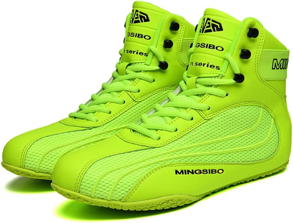 Boxing Shoes For Men Women Lightweight High Top Sneakers Breathable Athletic Sports Training Shoes With High Support_vogvips.com