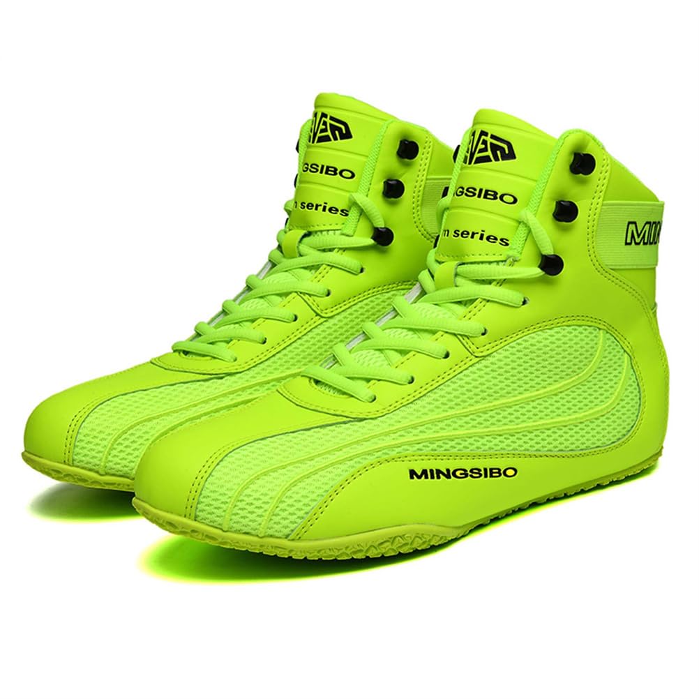 Boxing Shoes For Men Women Lightweight High Top Sneakers Breathable Athletic Sports Training Shoes With High Support_vogvips.com